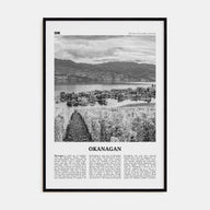 Okanagan Travel B&W Poster