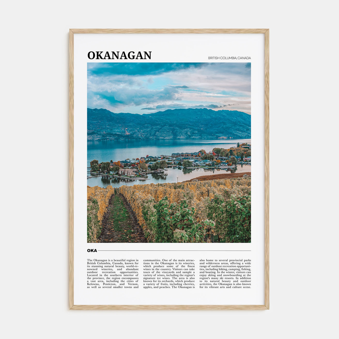 Okanagan Travel Color Poster