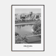 Okayama Portrait B&W Poster
