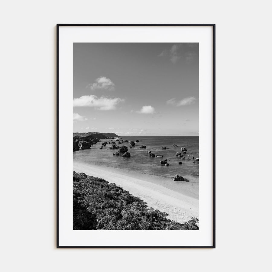 Okinawa Photo B&W Poster