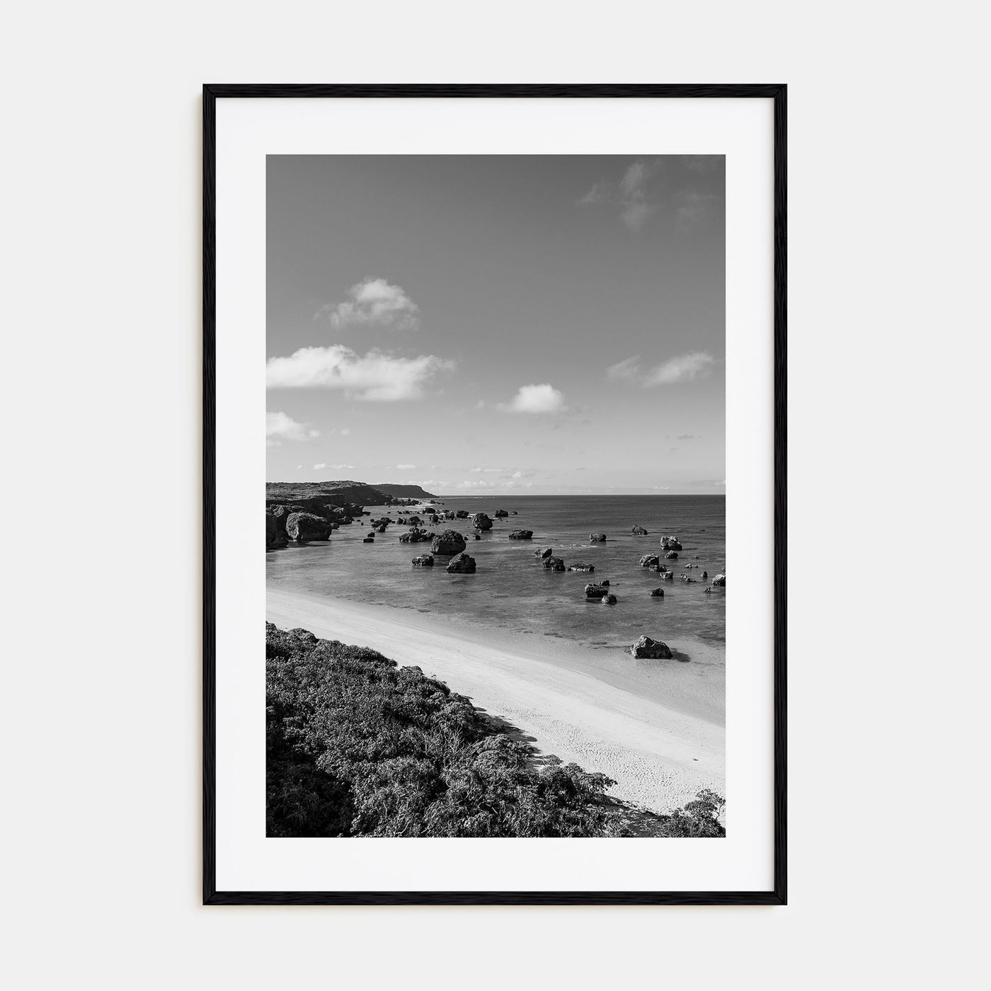 Okinawa Photo B&W Poster