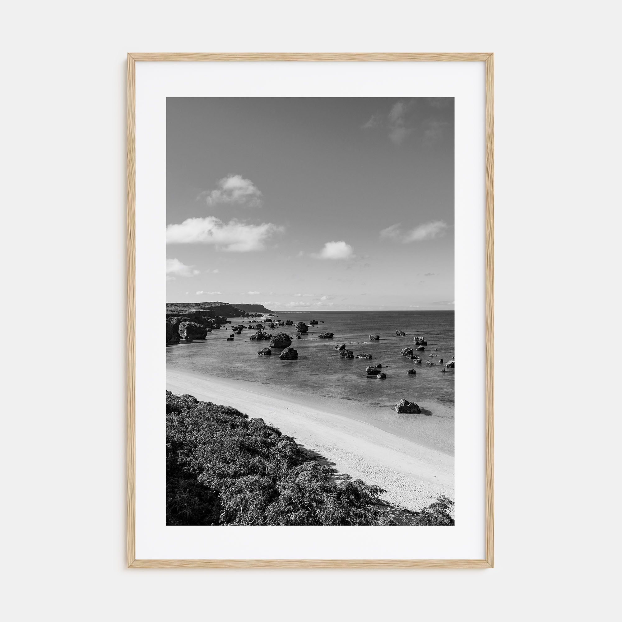 Okinawa Photo B&W Poster