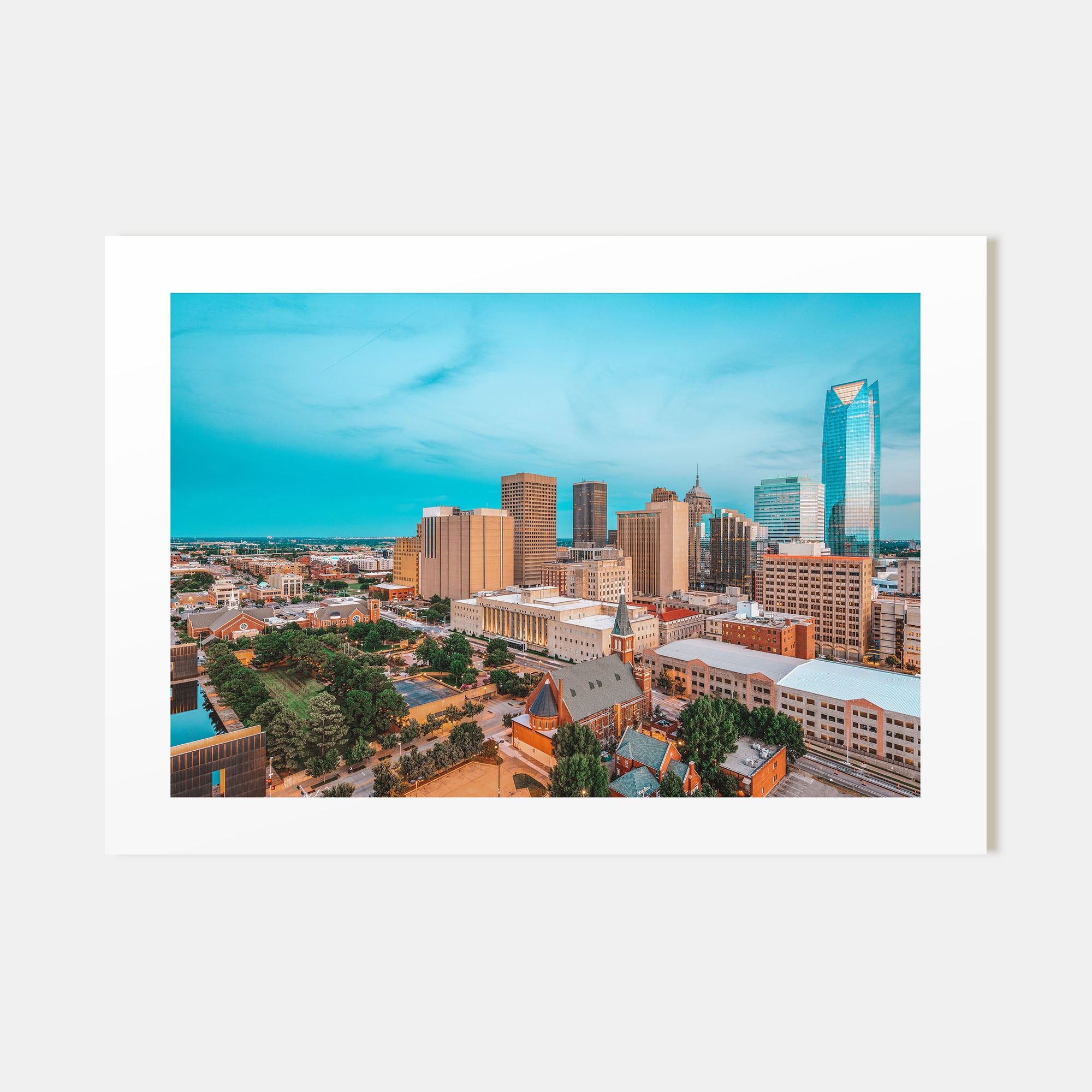 Oklahoma City Landscape Color Poster