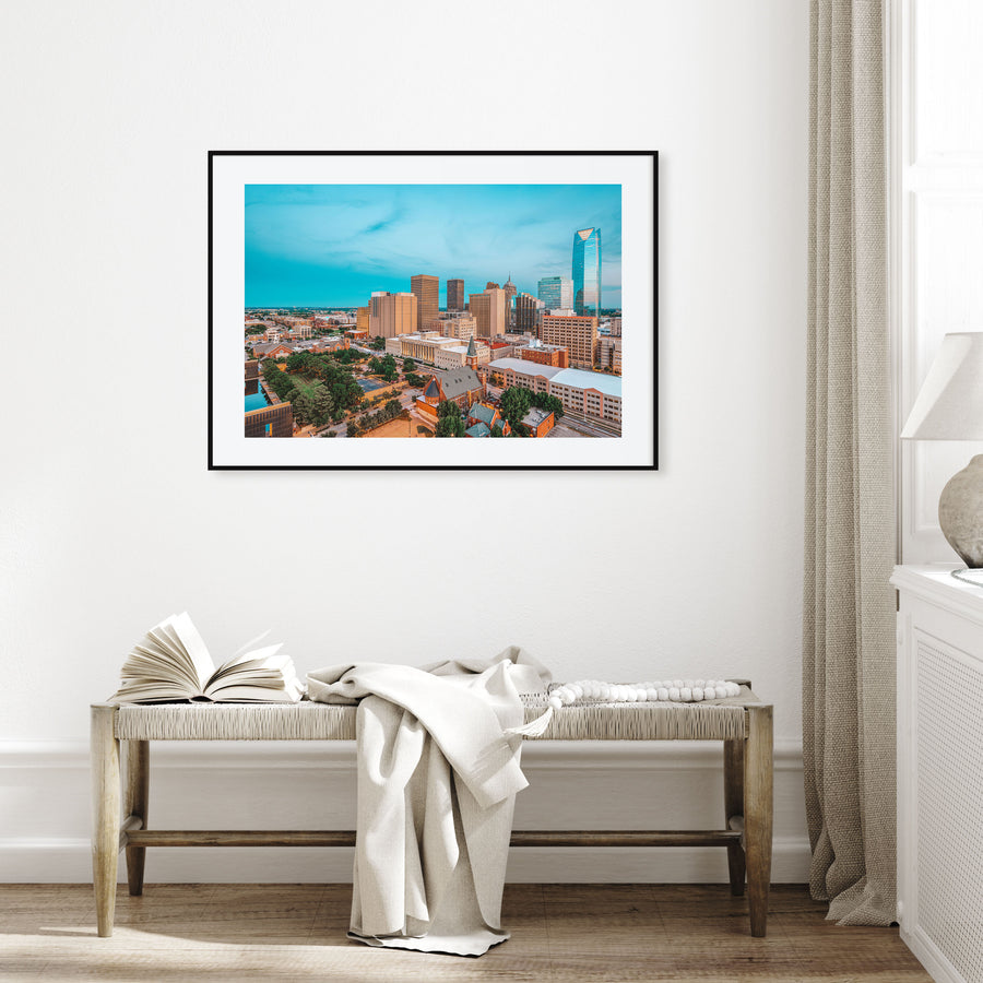 Oklahoma City Landscape Color Poster