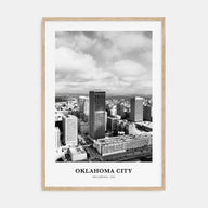 Oklahoma City Portrait B&W No 2 Poster