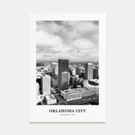 Oklahoma City Portrait B&W No 2 Poster