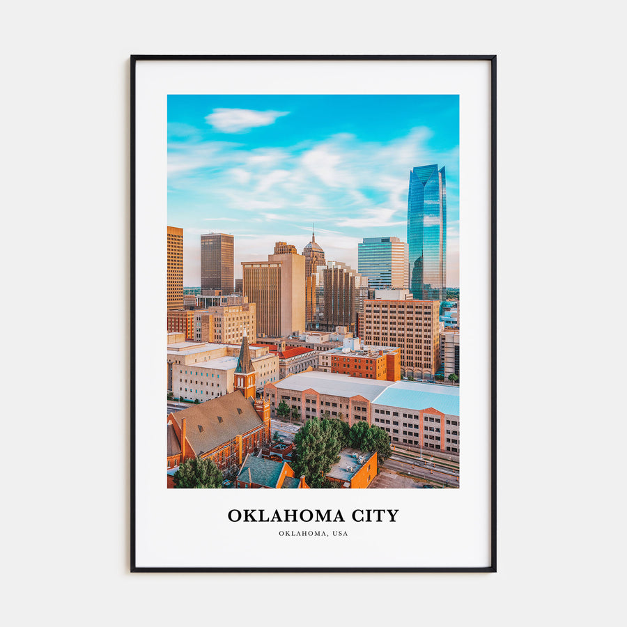 Oklahoma City Portrait Color No 1 Poster