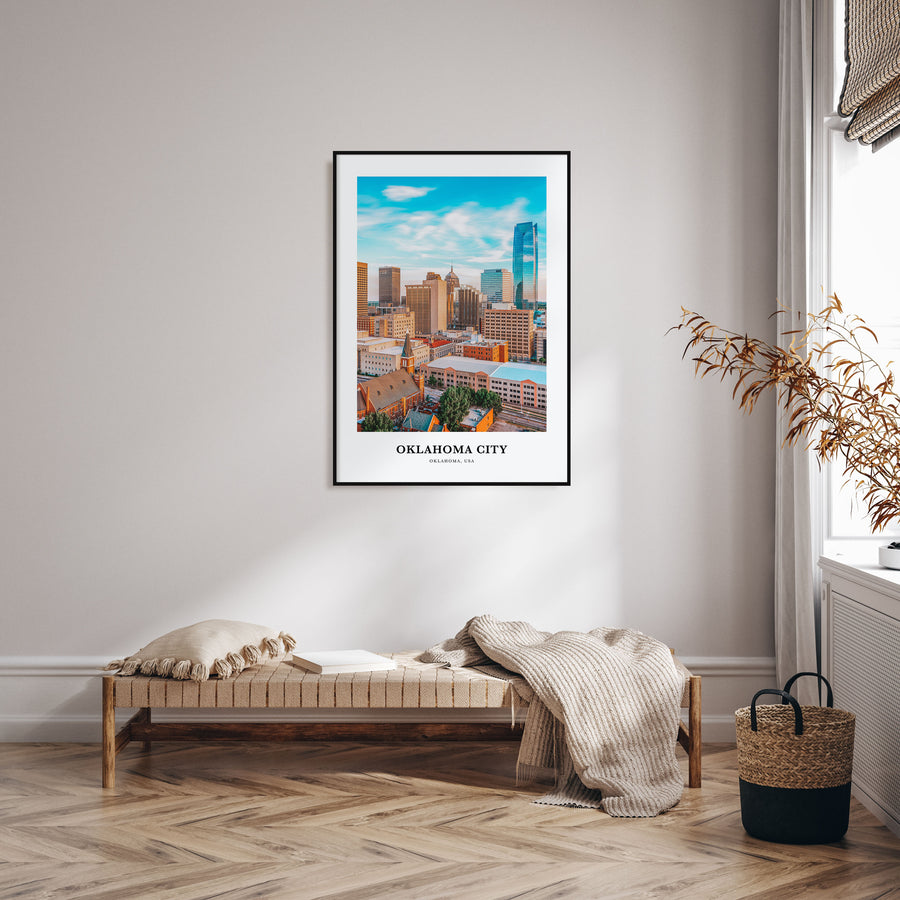 Oklahoma City Portrait Color No 1 Poster