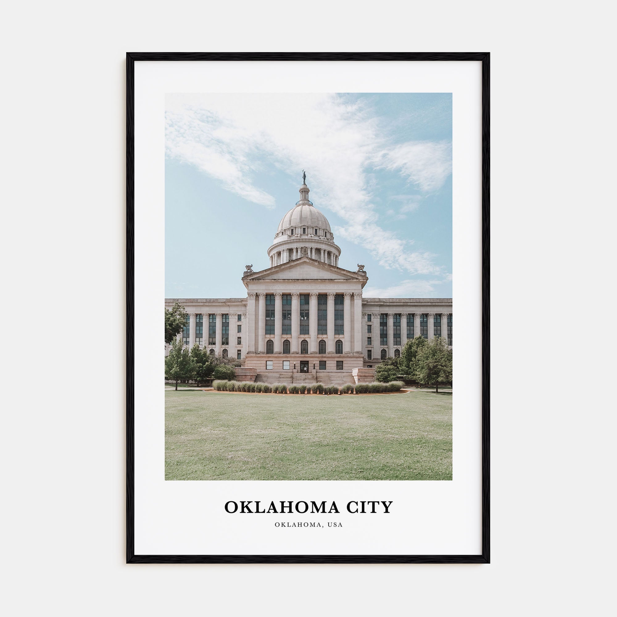 Oklahoma City Portrait Color No 2 Poster