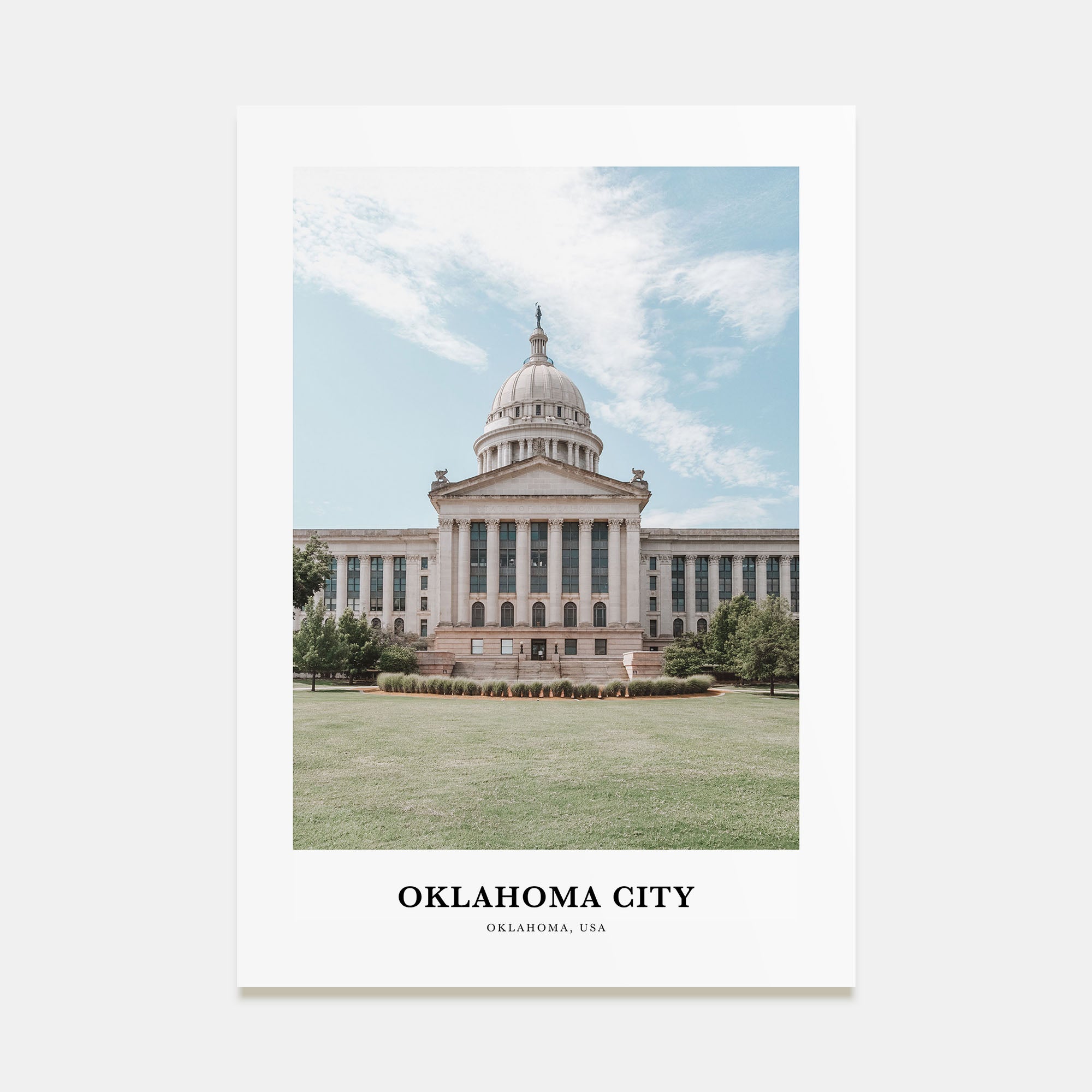 Oklahoma City Portrait Color No 2 Poster