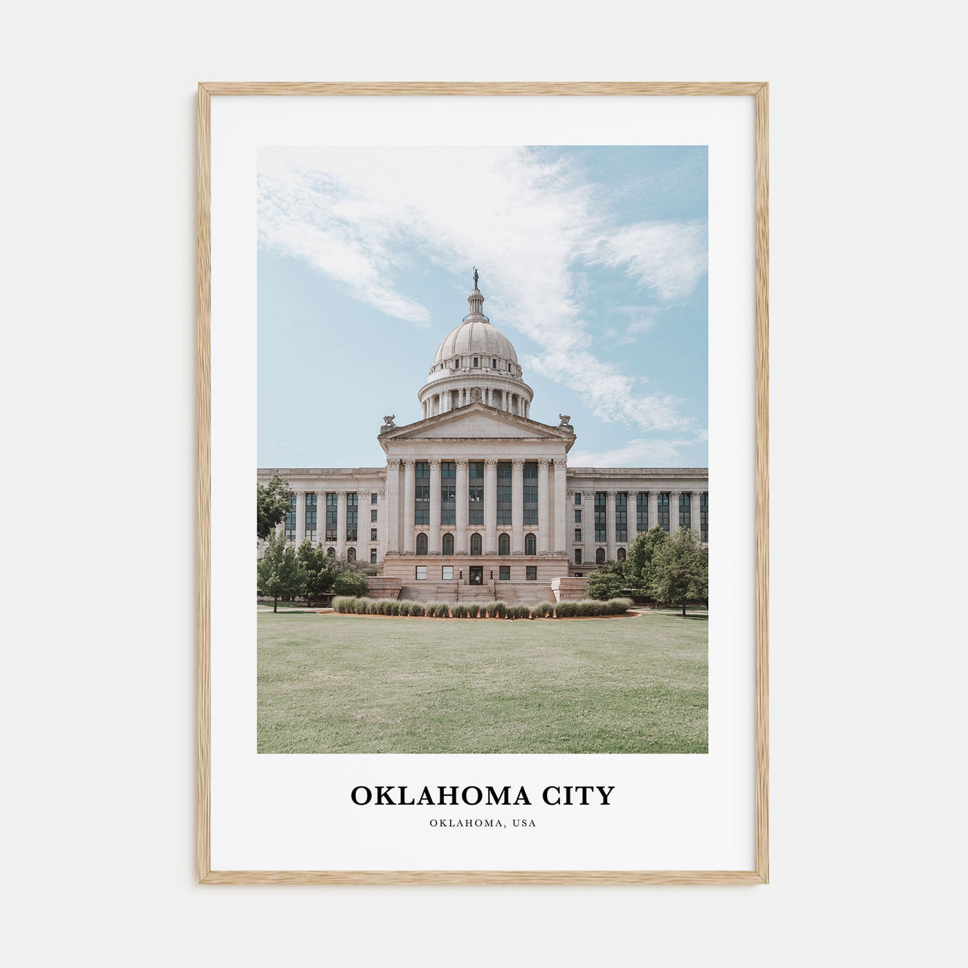Oklahoma City Portrait Color No 2 Poster