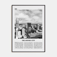 Oklahoma City Travel B&W No 2 Poster