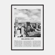 Oklahoma City Travel B&W No 2 Poster