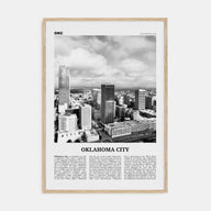 Oklahoma City Travel B&W No 2 Poster