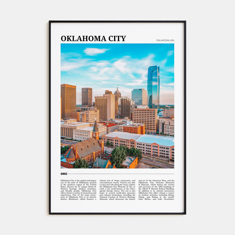 Oklahoma City Travel Color No 1 Poster