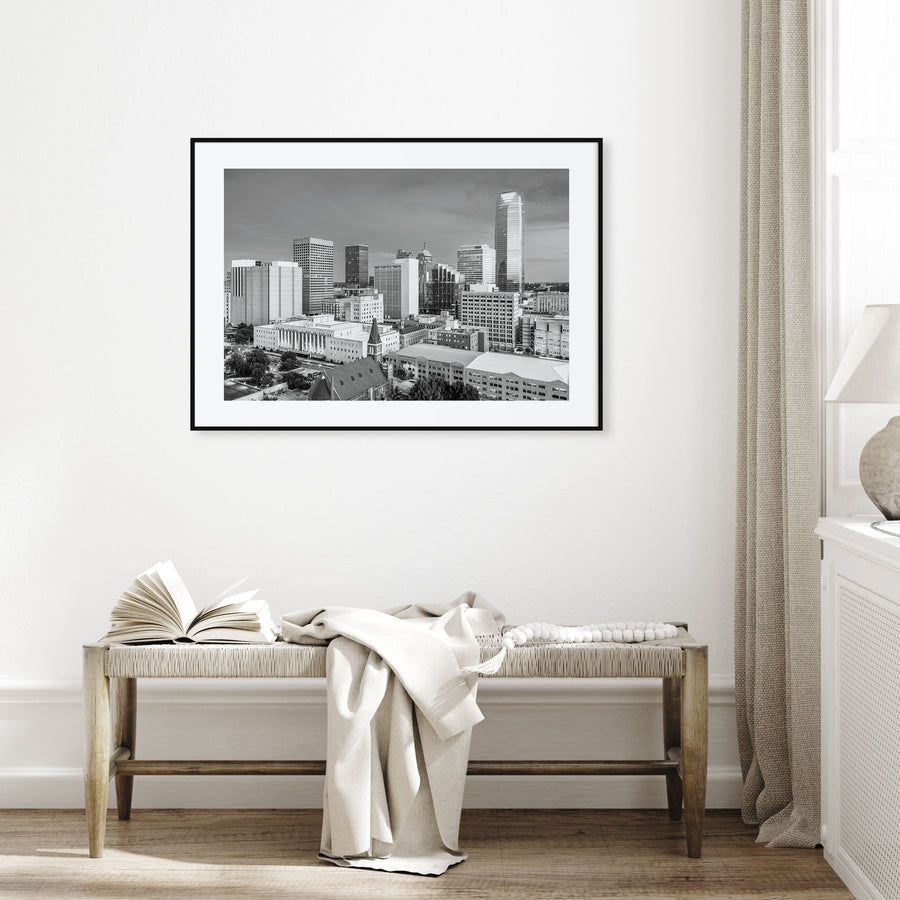 Oklahoma Landscape B&W Poster