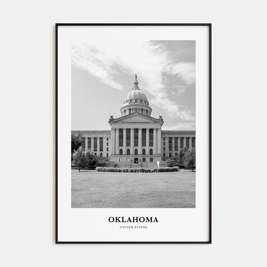 Oklahoma Portrait B&W No 1 Poster