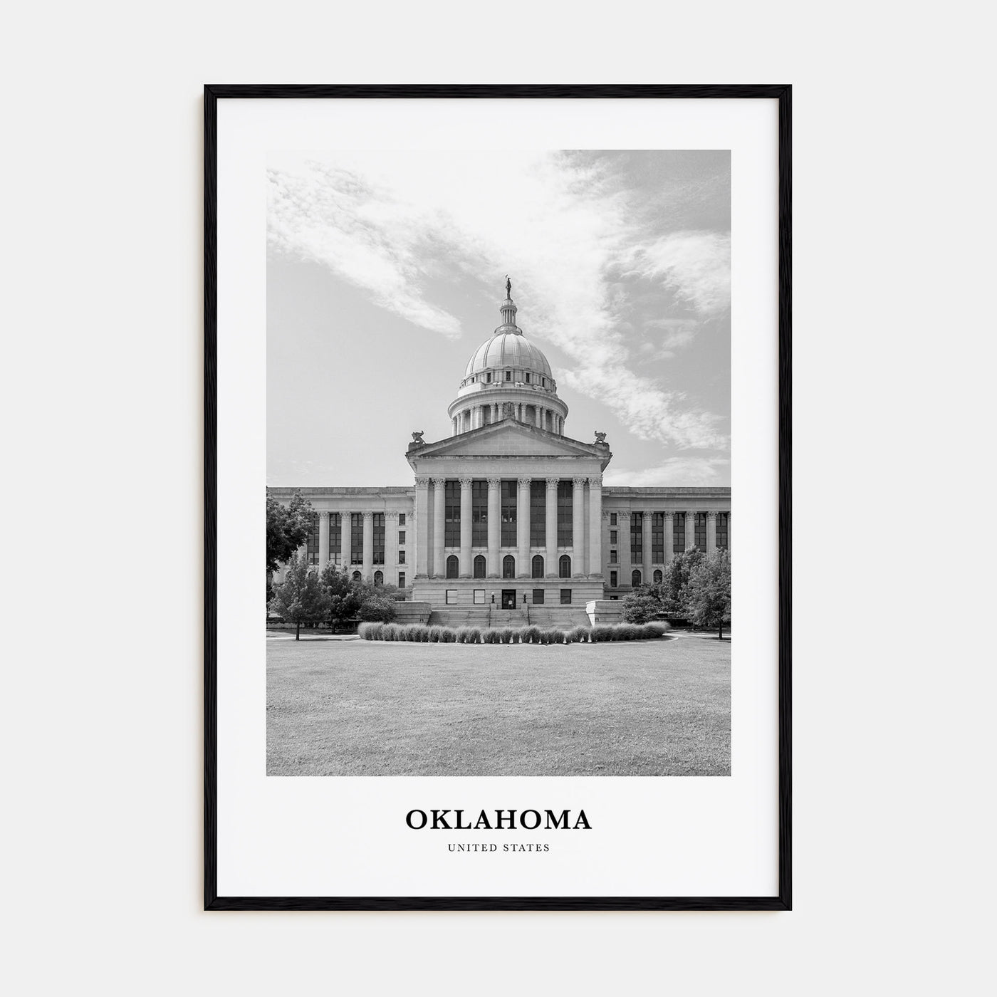 Oklahoma Portrait B&W No 1 Poster