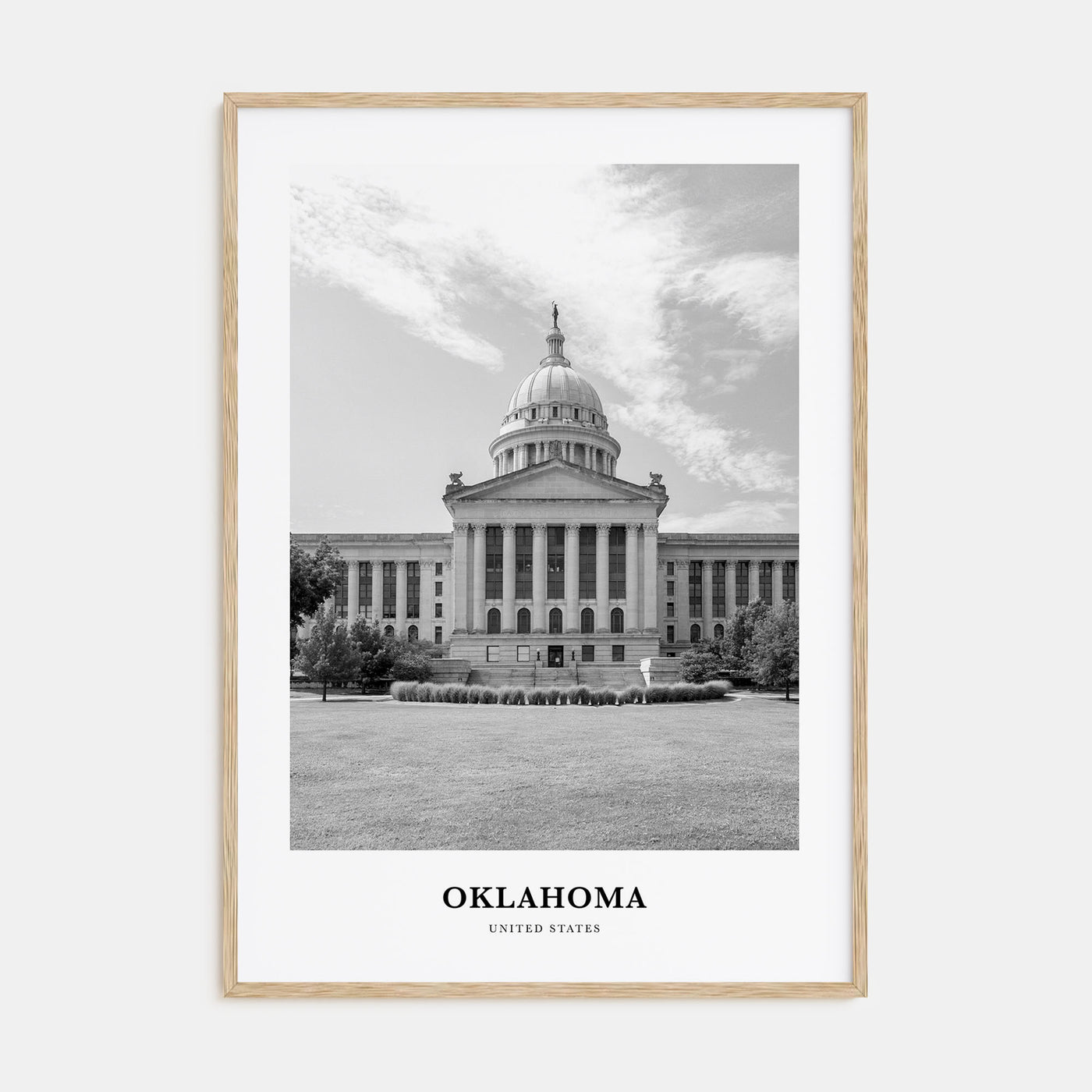 Oklahoma Portrait B&W No 1 Poster