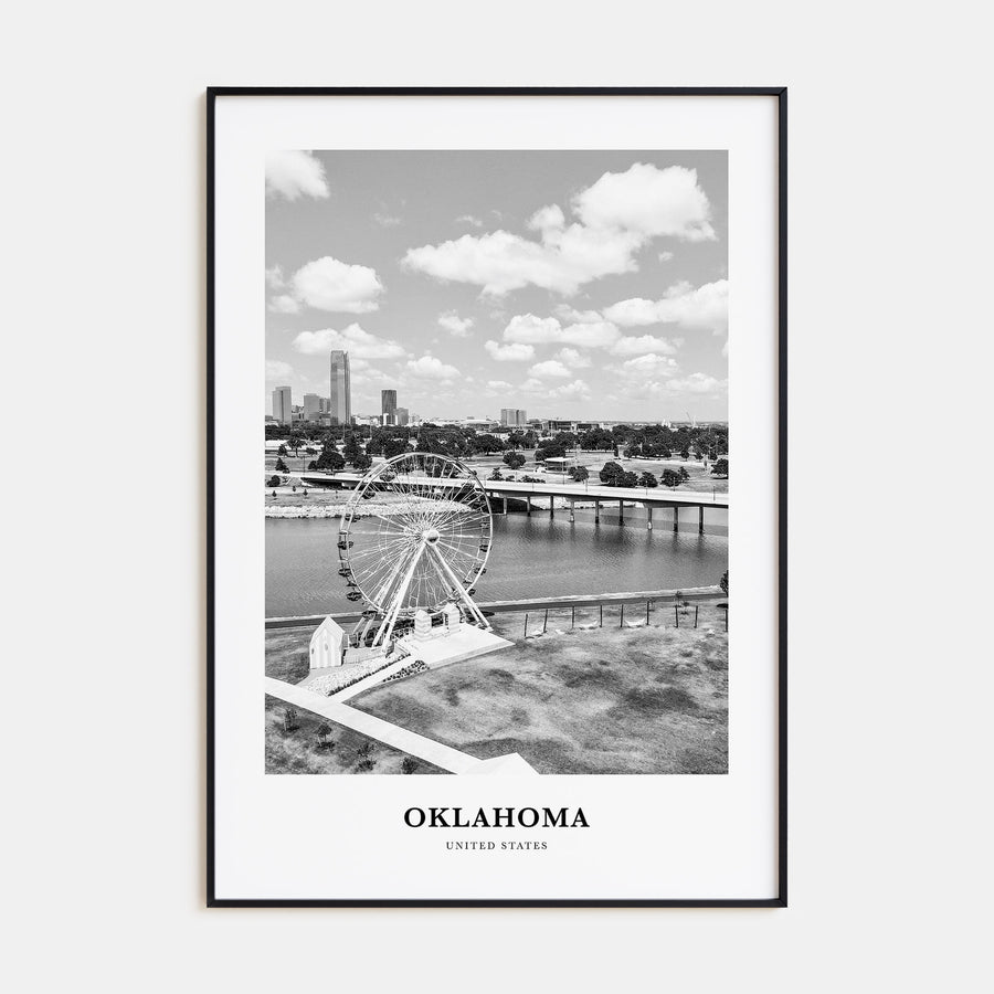 Oklahoma Portrait B&W No 2 Poster