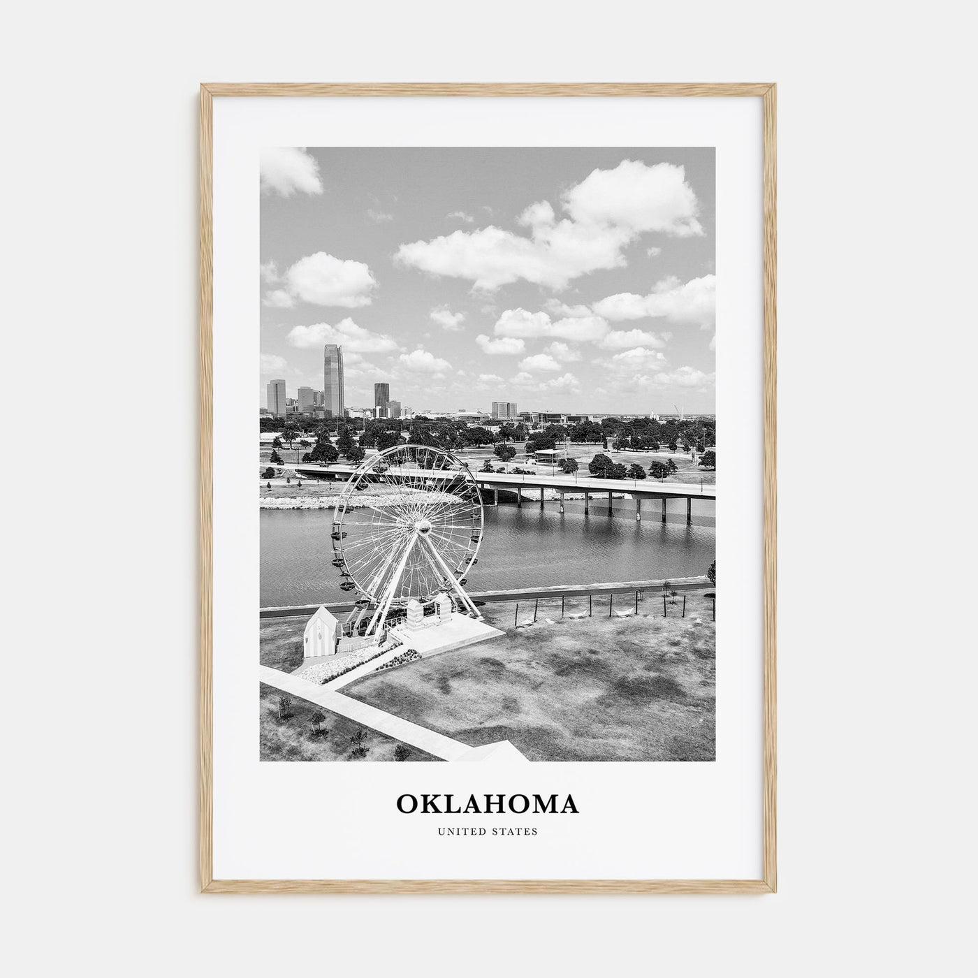 Oklahoma Portrait B&W No 2 Poster