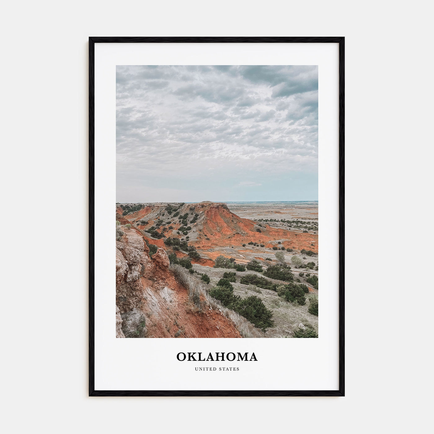 Oklahoma Portrait Color Poster