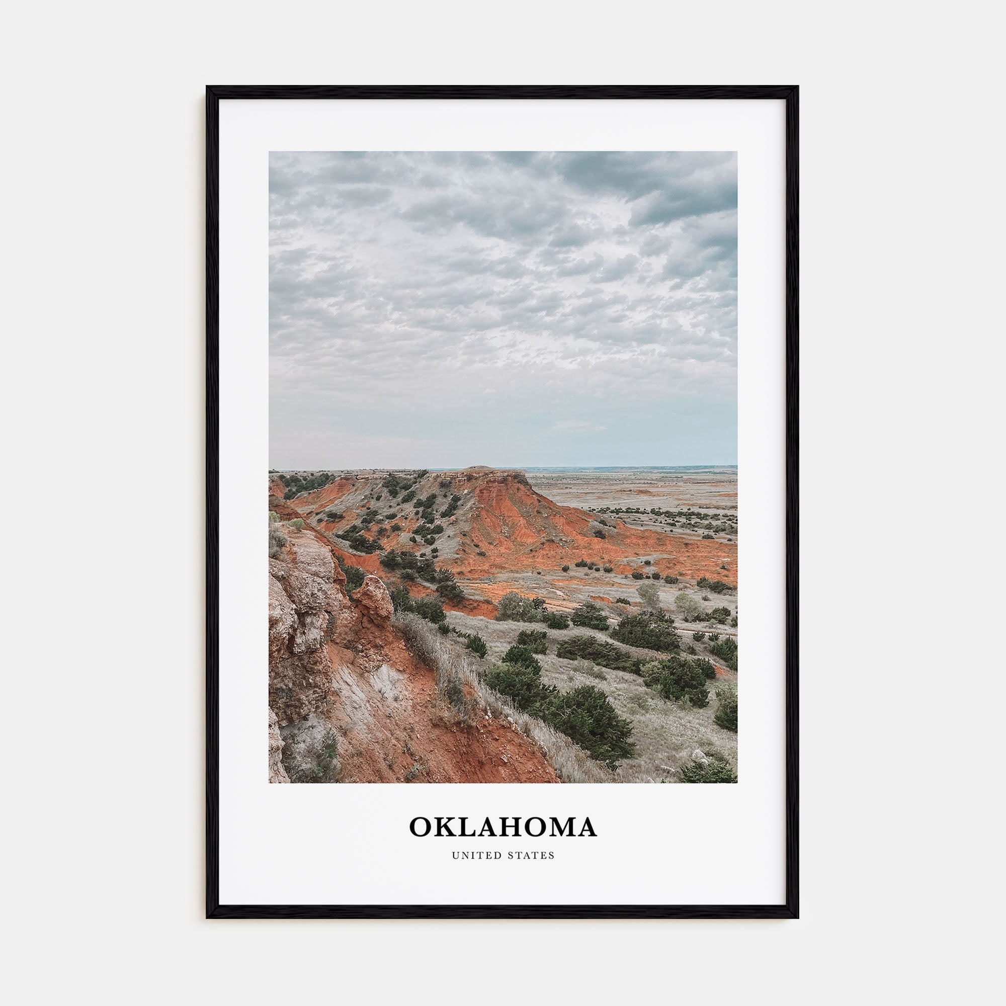 Oklahoma Portrait Color Poster