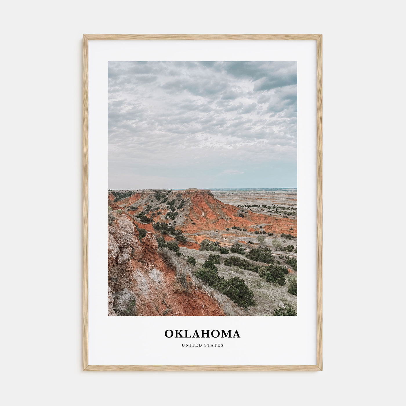 Oklahoma Portrait Color Poster