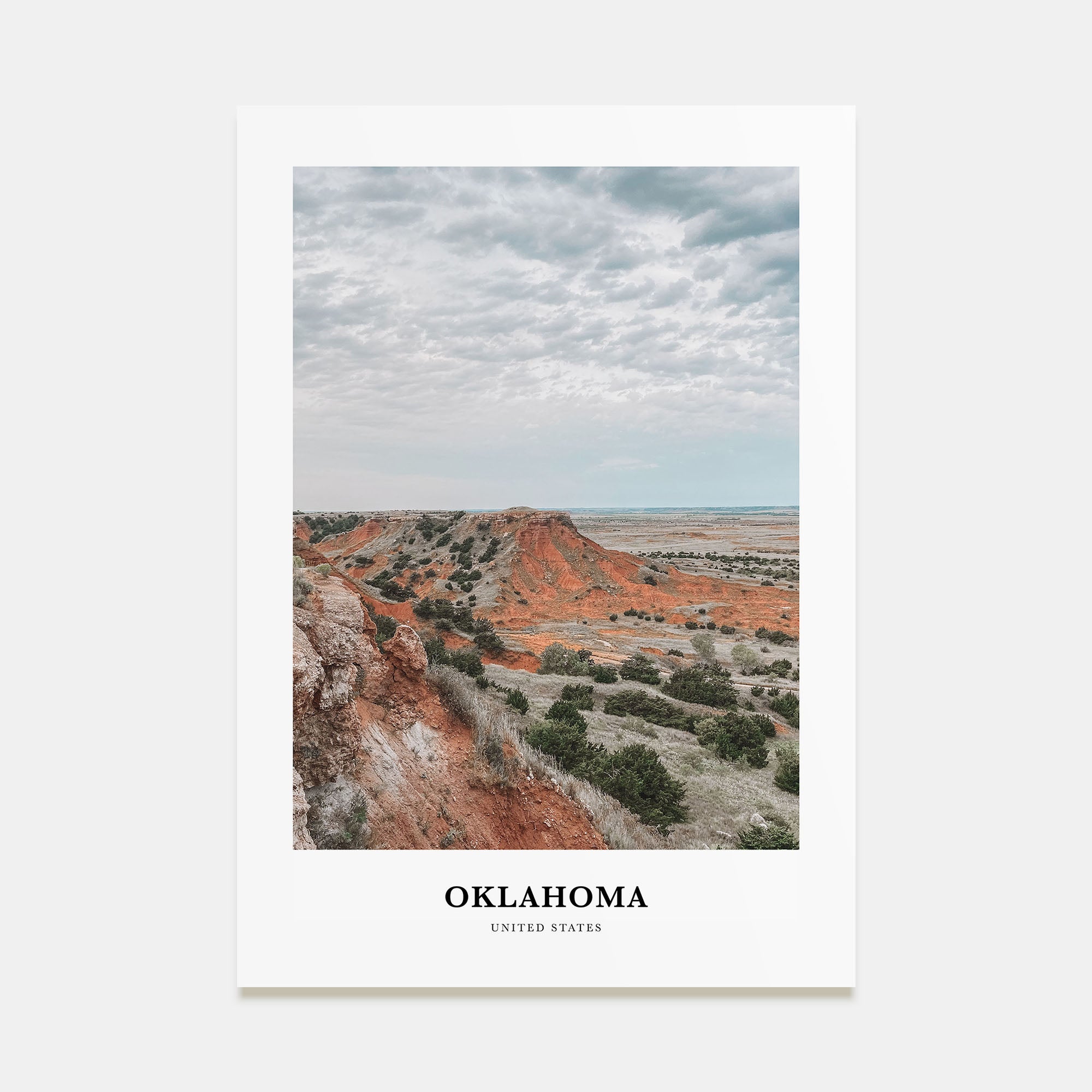 Oklahoma Portrait Color Poster