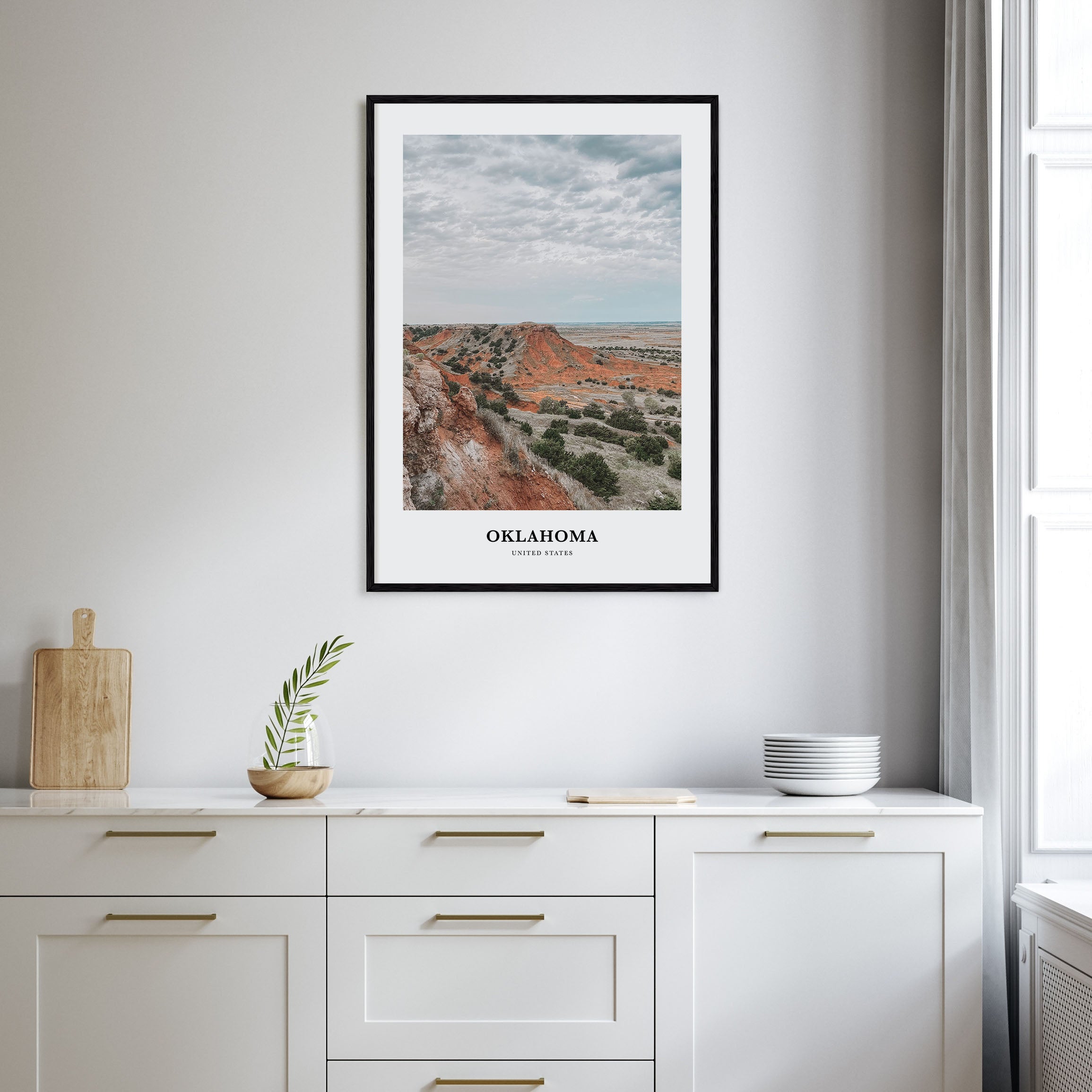 Oklahoma Portrait Color Poster