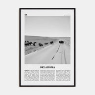 Oklahoma Travel B&W No 3 Poster