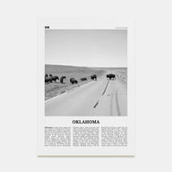 Oklahoma Travel B&W No 3 Poster