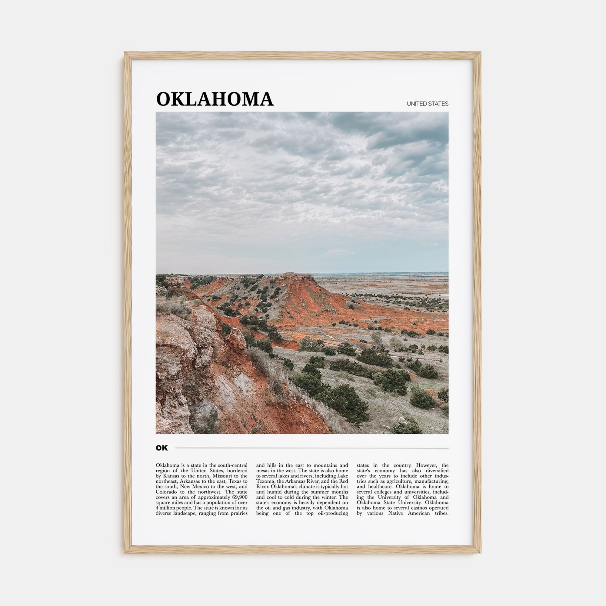 Oklahoma Travel Color Poster