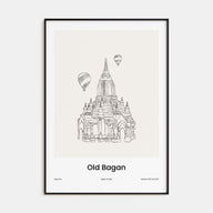 Old Bagan Drawn Poster