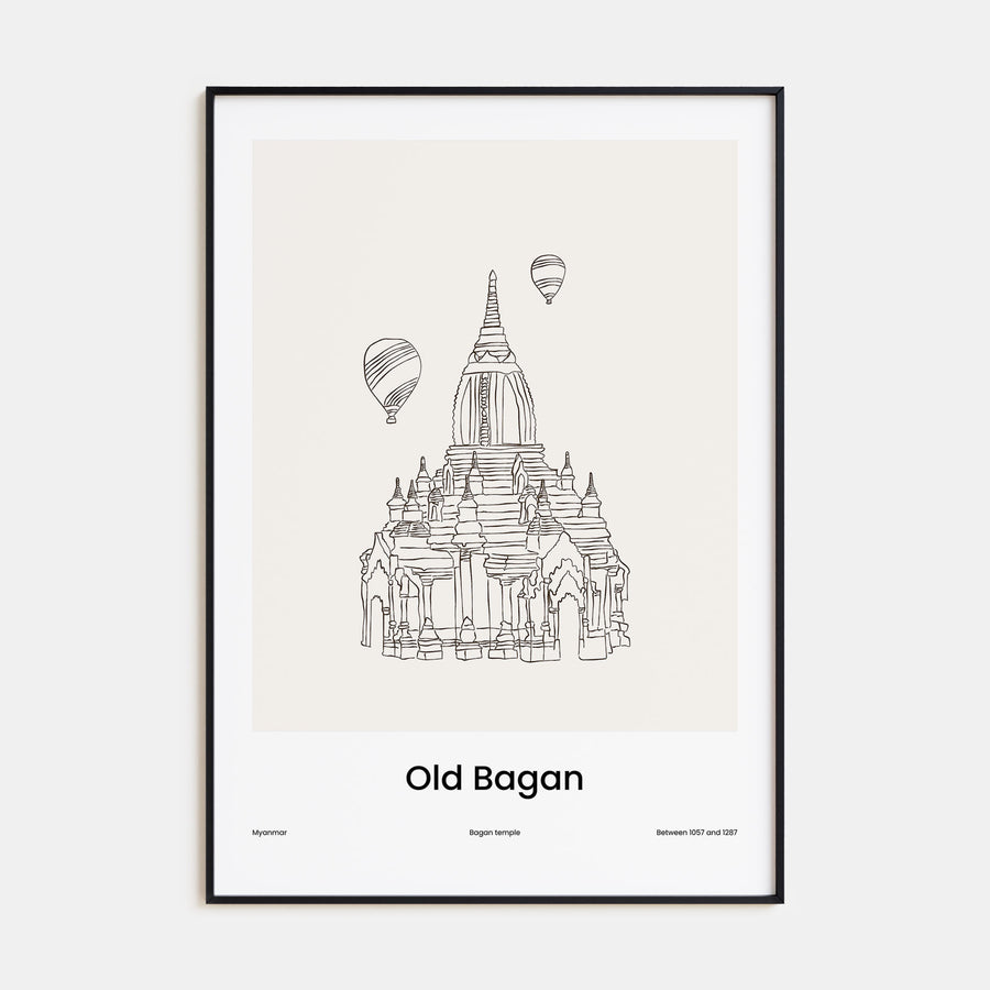 Old Bagan Drawn Poster