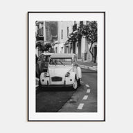 Old Car in Italy Photo B&W Poster