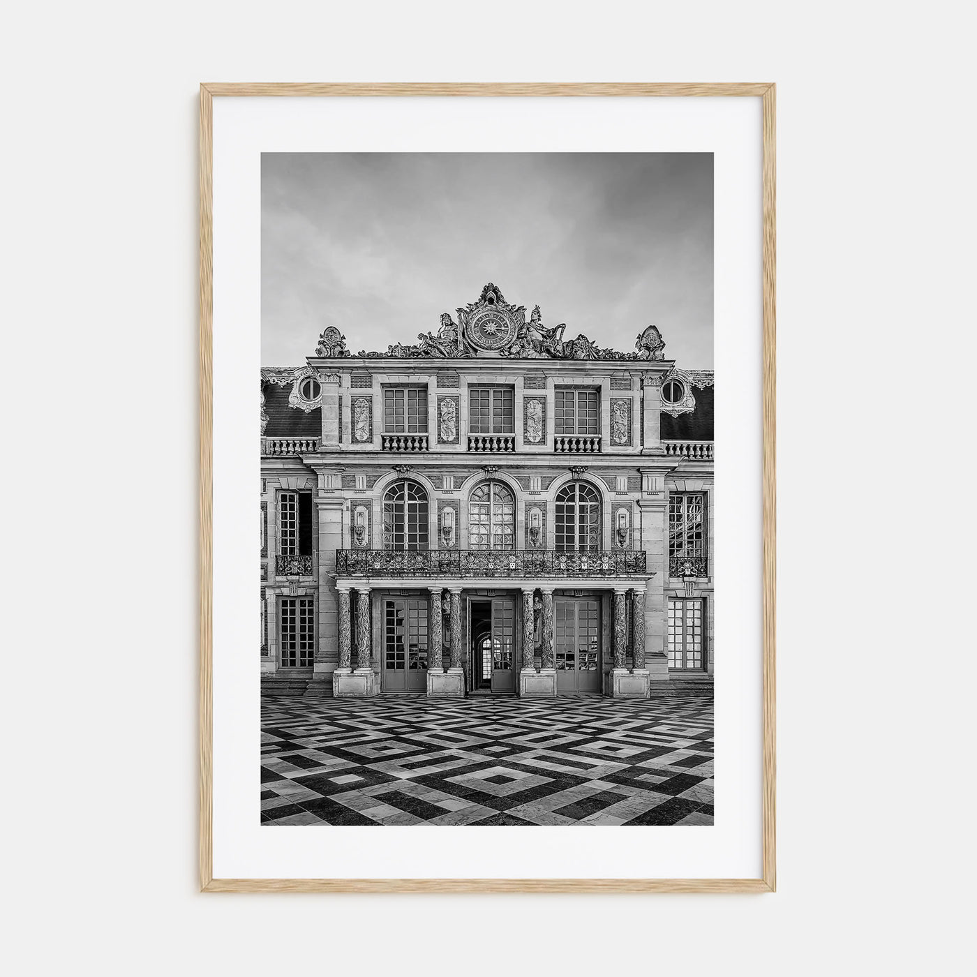 Old Palace Facade Photo B&W No 1 Poster