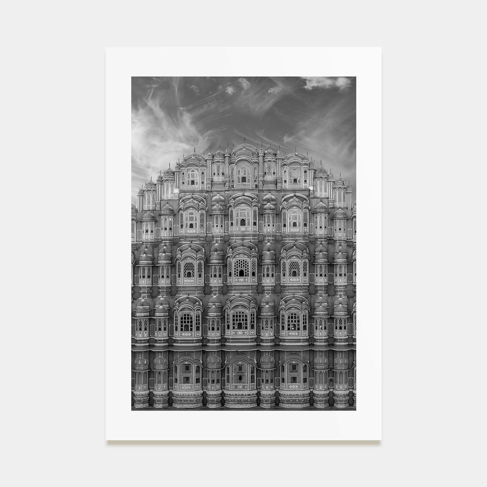 Old Palace Facade Photo B&W No 2 Poster