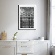 Old Palace Facade Photo B&W No 2 Poster