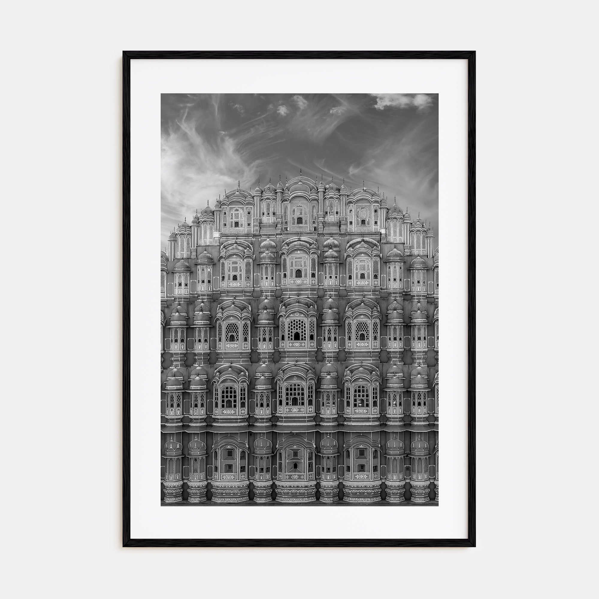 Old Palace Facade Photo B&W No 2 Poster