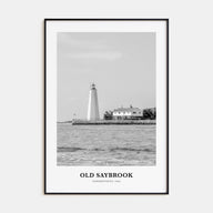 Old Saybrook Portrait B&W Poster