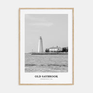 Old Saybrook Portrait B&W Poster