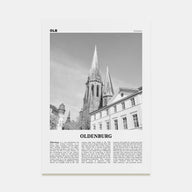 Oldenburg Travel B&W Poster