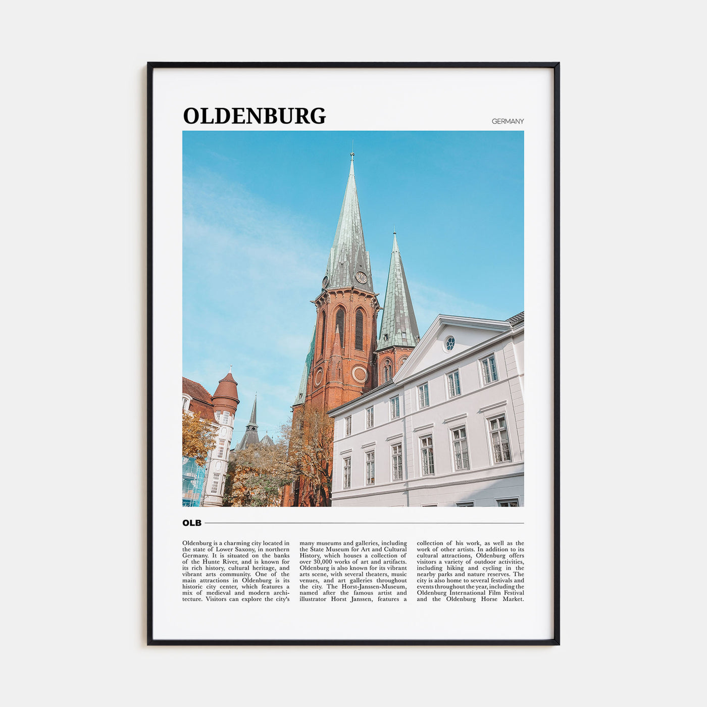 Oldenburg Travel Color Poster