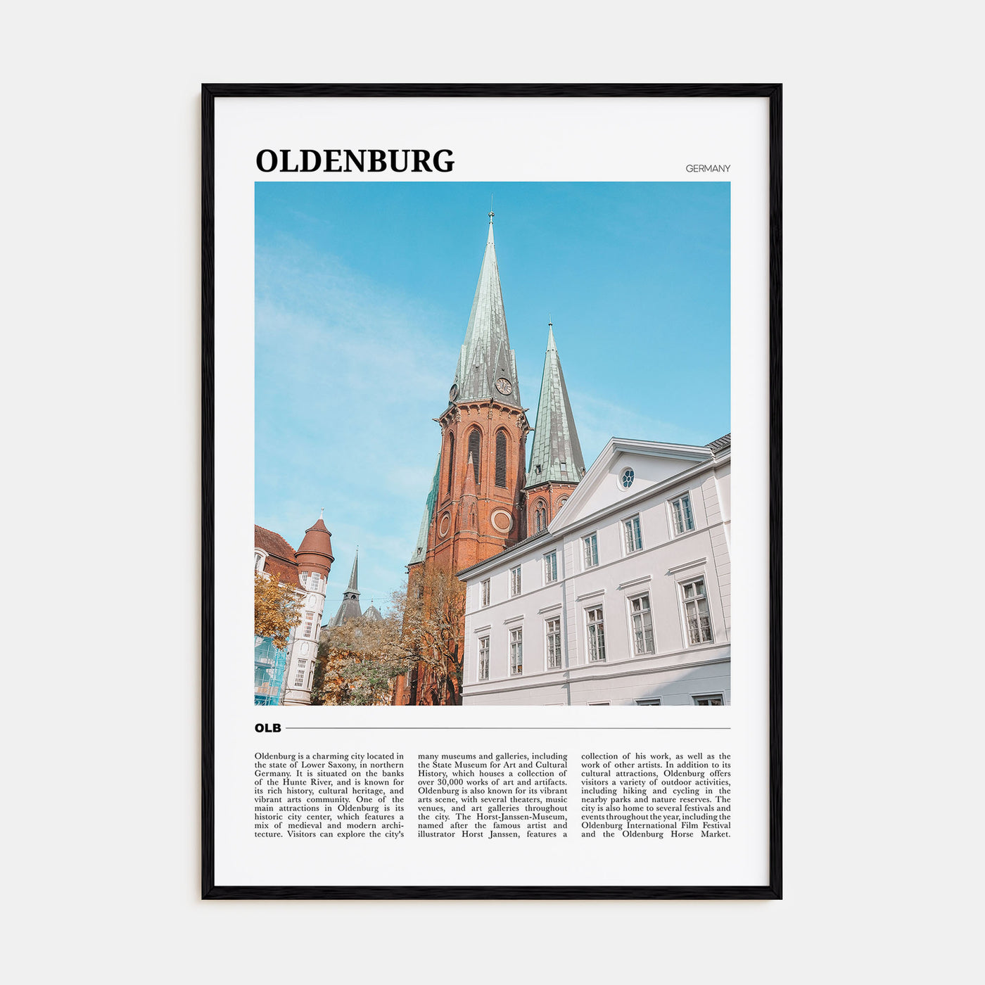 Oldenburg Travel Color Poster