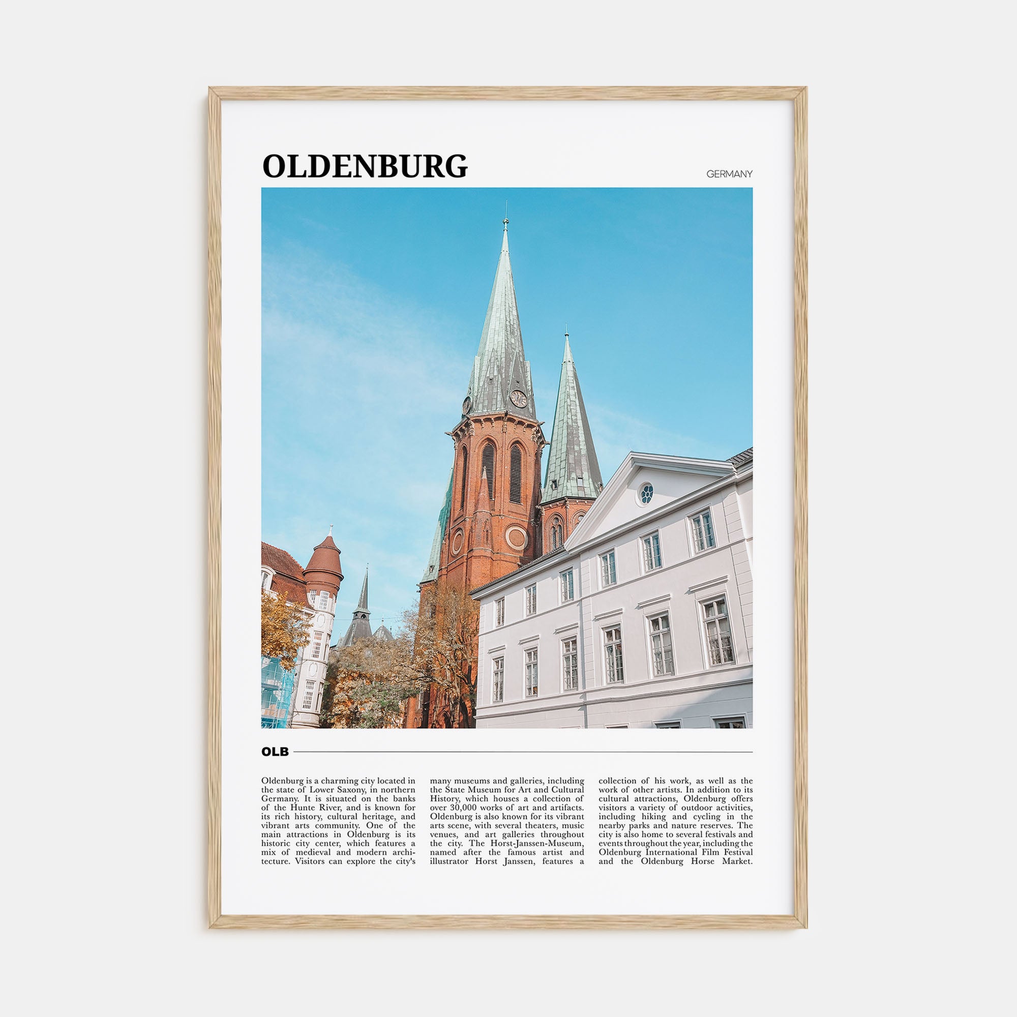 Oldenburg Travel Color Poster