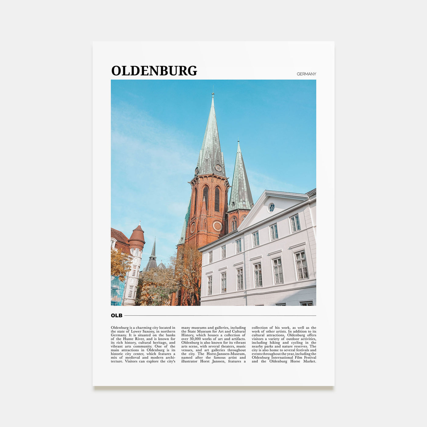 Oldenburg Travel Color Poster