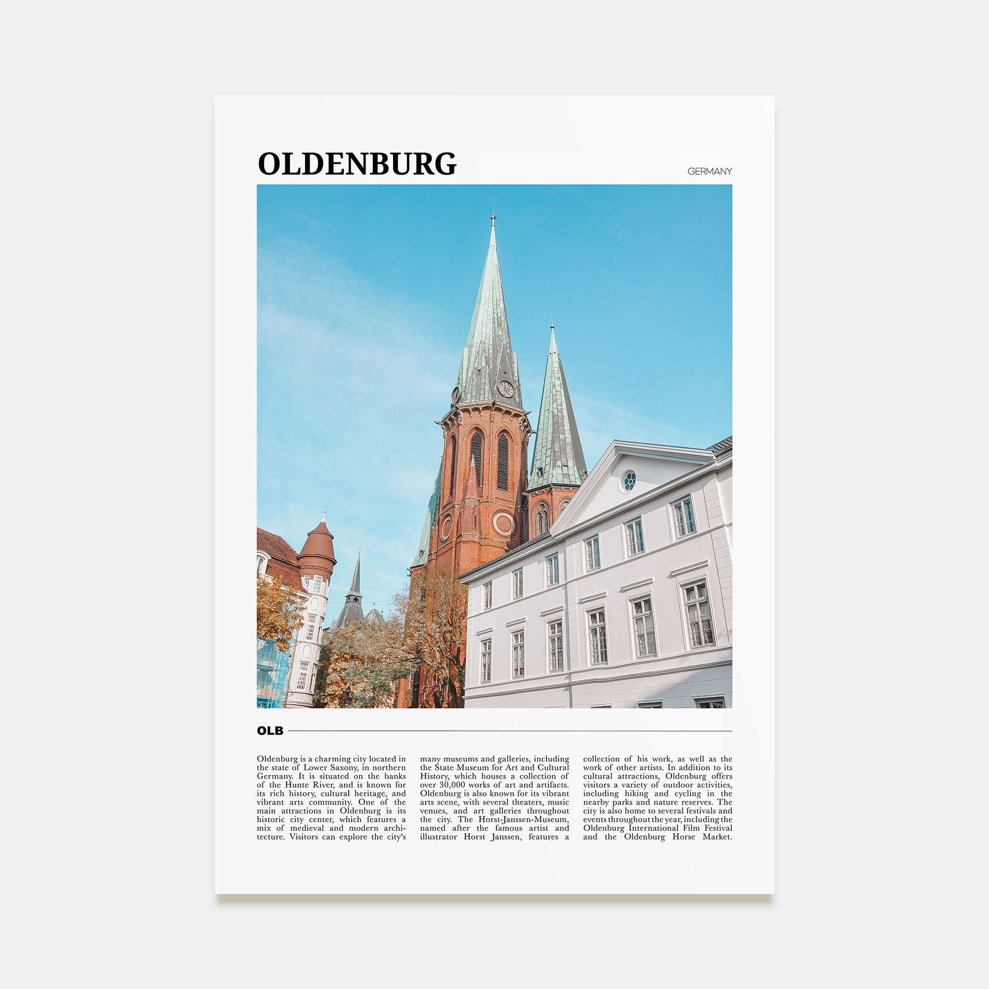 Oldenburg Travel Color Poster