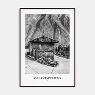 Ollantaytambo Portrait B&W Poster