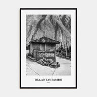Ollantaytambo Portrait B&W Poster